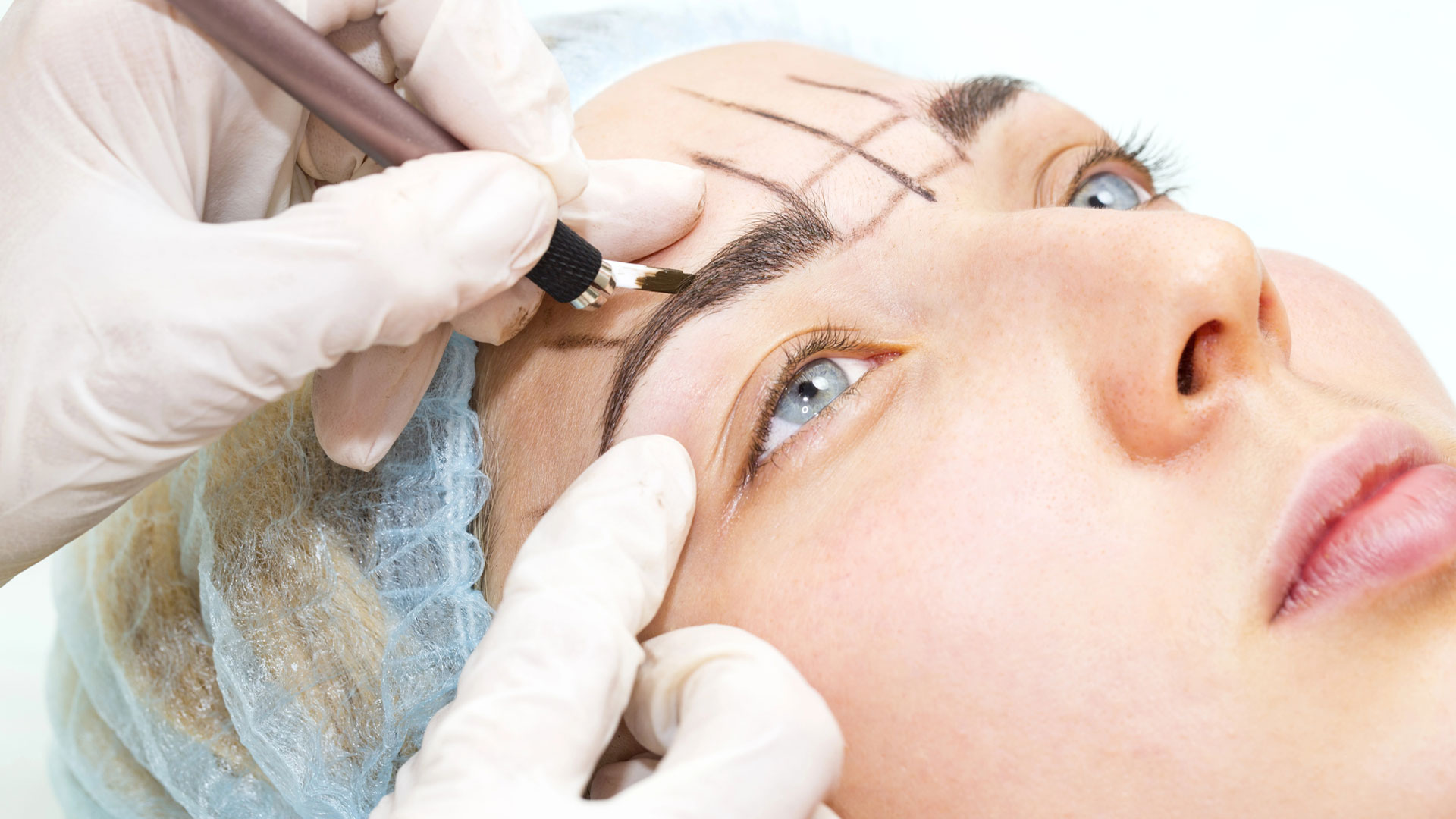 Microblading eyebrow treatment at Natural Beauty Studio